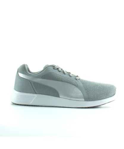 Puma ST Evo Gleam Sparkly Synthetic Womens Lace Up Trainers 361650 02 - Grey
