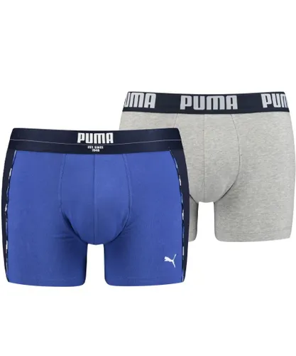 Puma Statement Mens Boxer Shorts Pants 2 Pack 907599 01 - Multicolour Textile