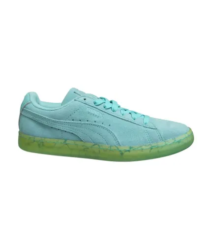 Puma Suede Classic Easter FM Aruba Blue Low Lace Up Mens Trainers 362556 01 Leather
