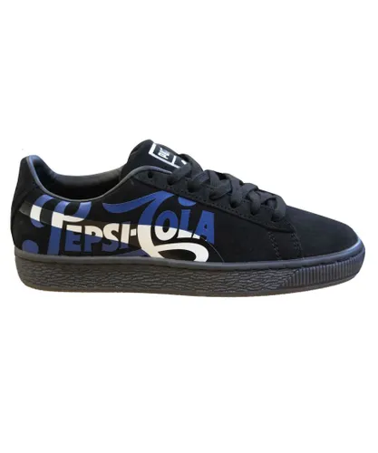 Puma Suede Classic x Pepsi Mens Trainers Black Leather Lace Up Shoes 366332 02