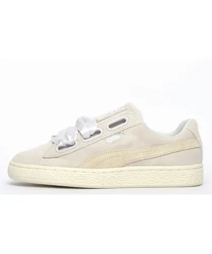 Puma Suede Heart Womens Girls - Silver Leather (archived)