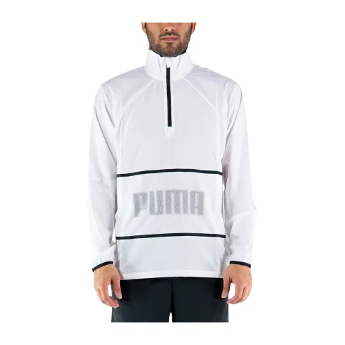Puma , Training Windbreaker Jacket ,White male, Sizes: