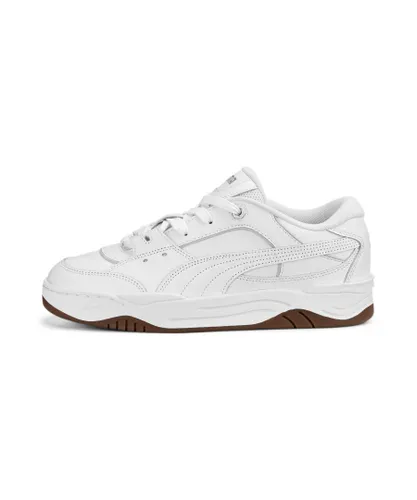Puma Unisex -180 Leather Sneakers - White