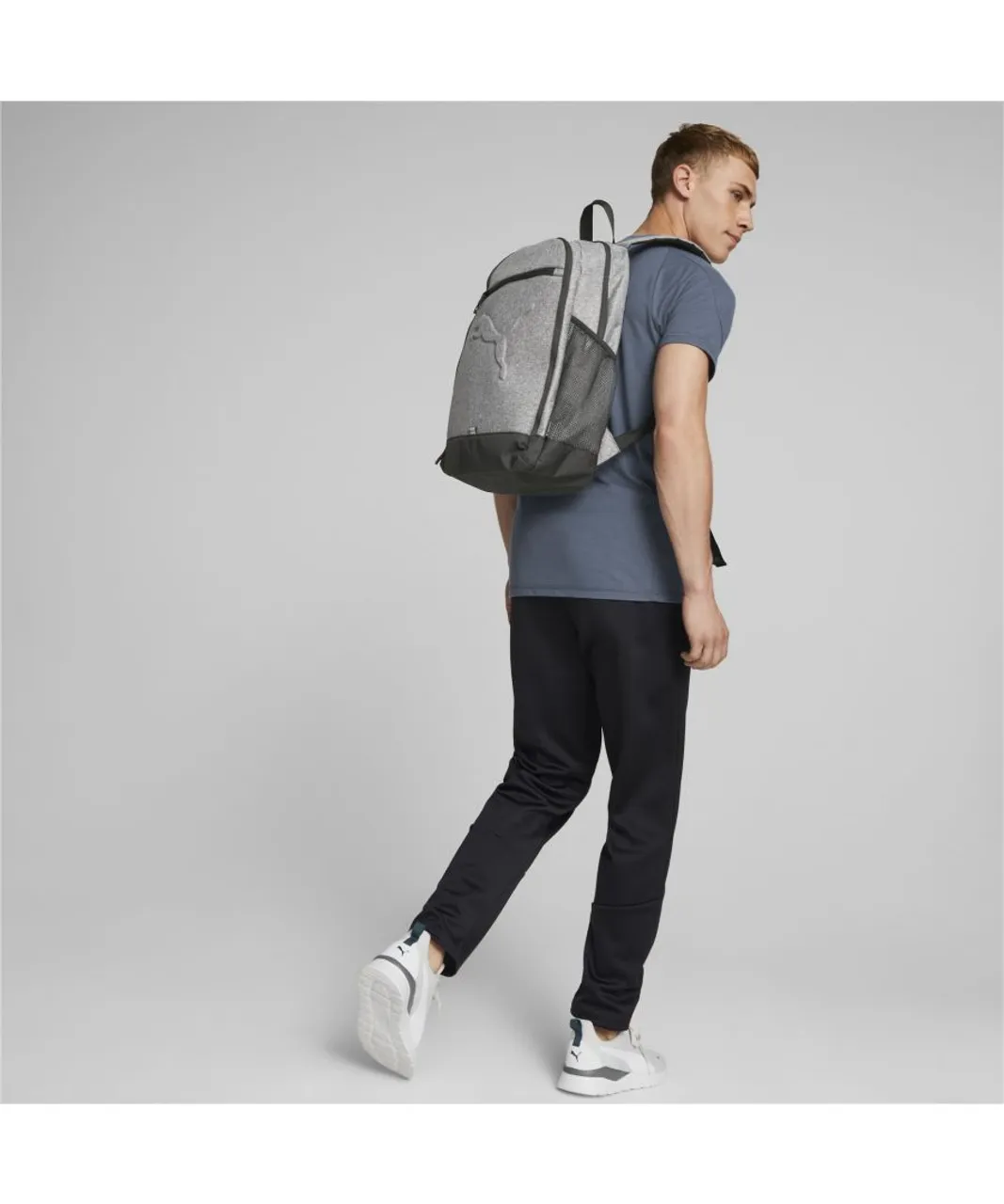 Puma Unisex Buzz Backpack - Grey Nylon - One Size