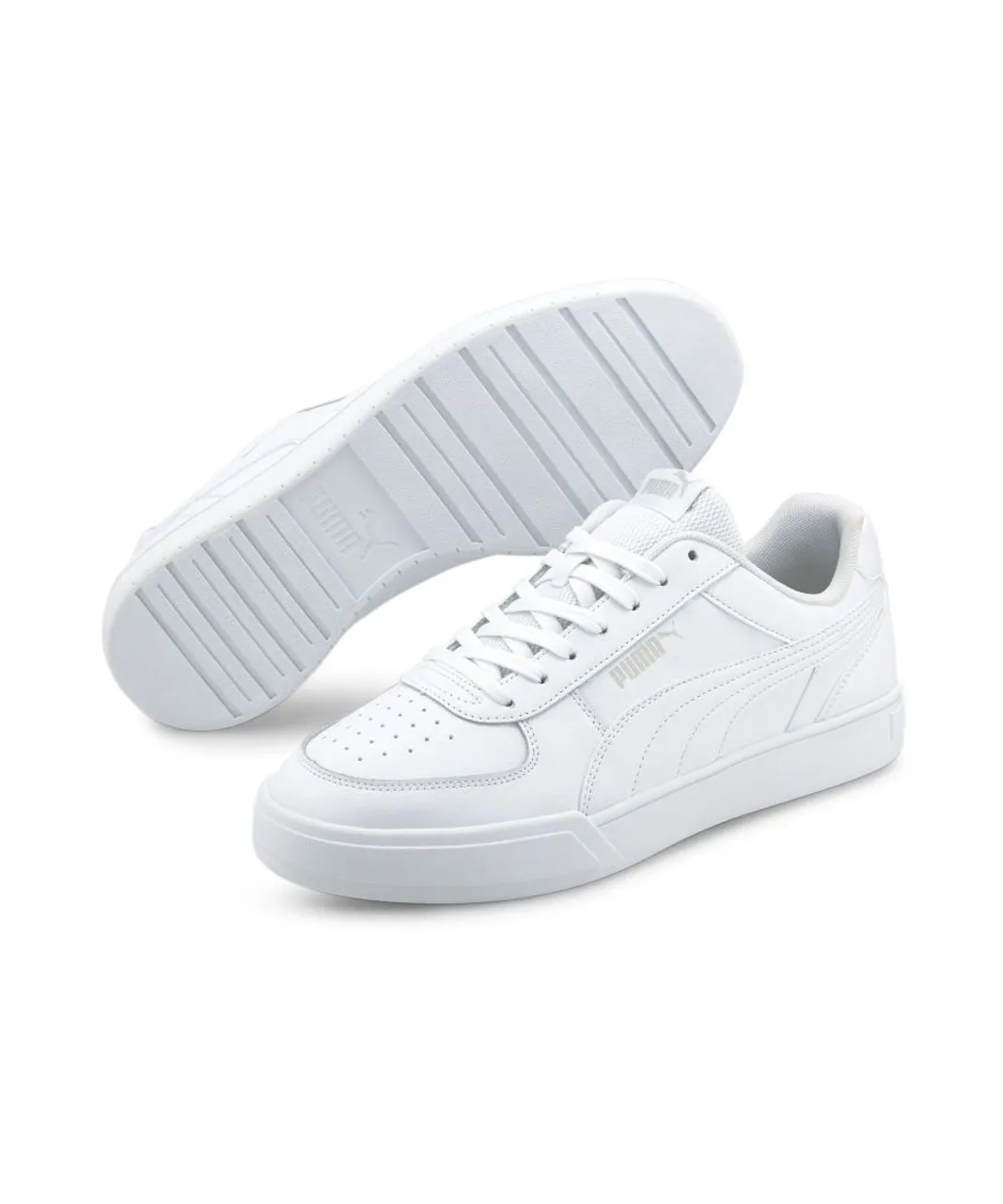 Puma Unisex Caven Trainers - White Leather