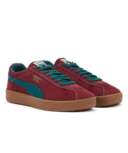 Puma Unisex Delphin Sneakers - Red Suede