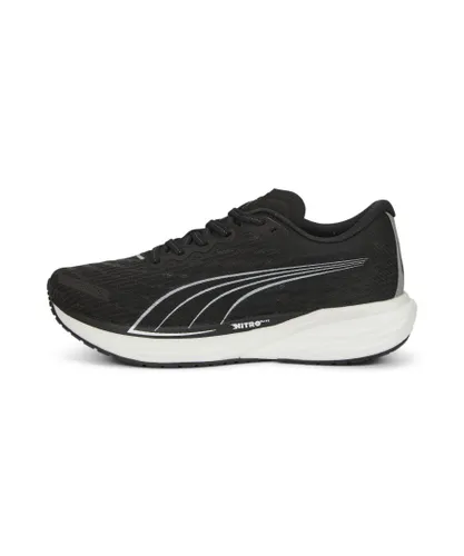 Puma Unisex Deviate NITRO 2 Running Shoes - Black