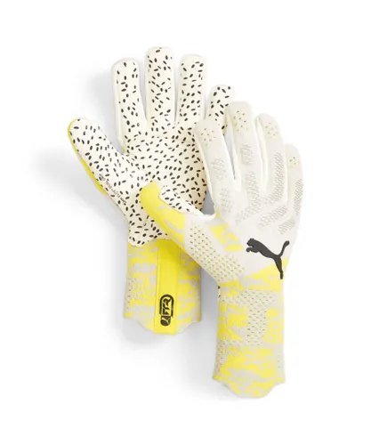 Puma Unisex FUTURE Ultimate Negative Cut Football Goalkeeper Gloves - Yellow - Size 9 (Gloves)