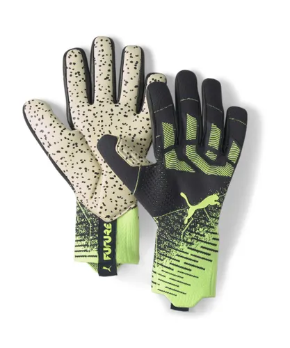 Puma Unisex FUTURE:ONE Grip 1 NC Football Goalkeeper Gloves - Yellow - Size 10.5 (Gloves)