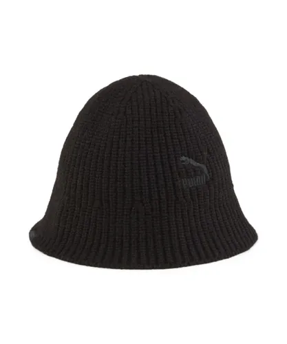 Puma Unisex PRIME Knitted Bucket Hat - Black
