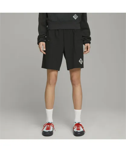 Puma Unisex x PERKS AND MINI Shorts - Black polyester recycled