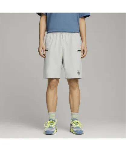 Puma Unisex x PERKS AND MINI Shorts - Grey polyester recycled