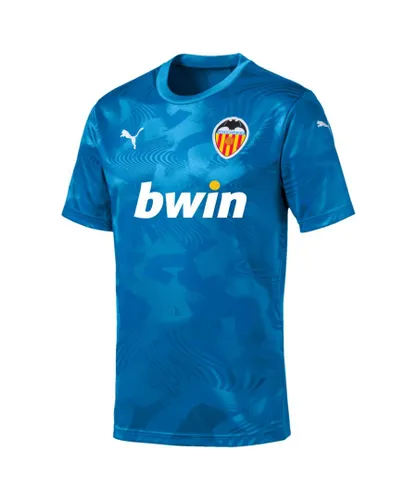 Puma Valencia CF 19/20 Blue Third Kit Mens Football Jersey Top 756181 02