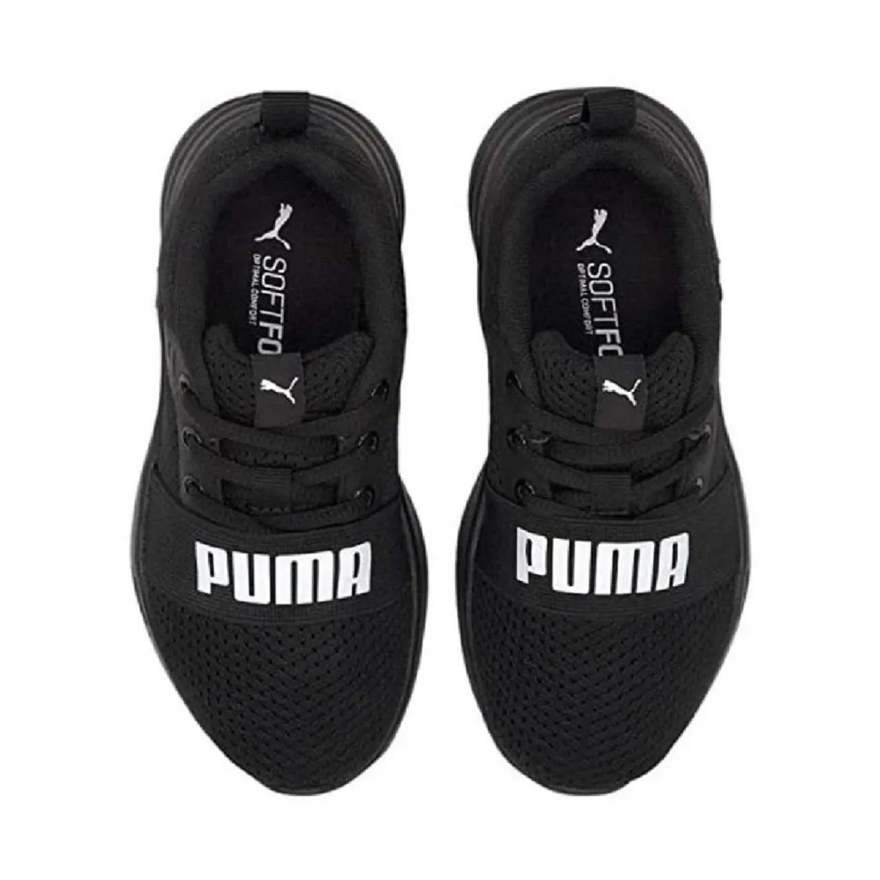 Puma , Wired Run PSero Bianco Kids Sneakers ,Black male, Sizes: