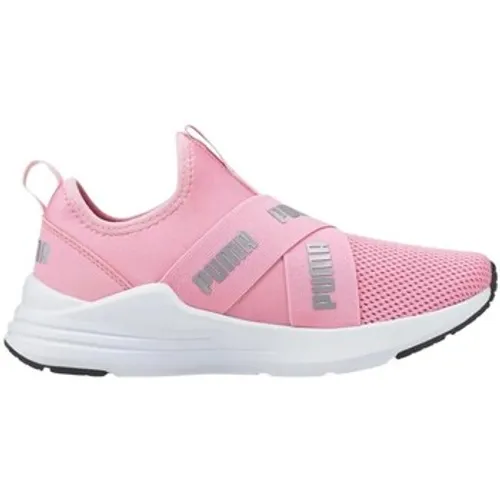 Puma  Wired Run Slip ON Summer JR  boys's Children's Shoes (Trainers) in Pink