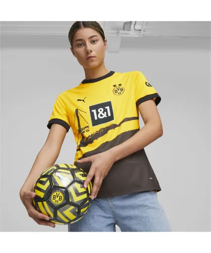 Puma Womens Borussia Dortmund 23/24 Home Jersey - Yellow
