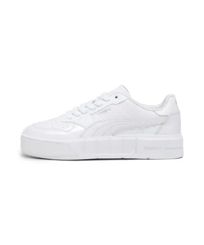 Puma Womens Cali Court Patent Sneakers Trainers - White