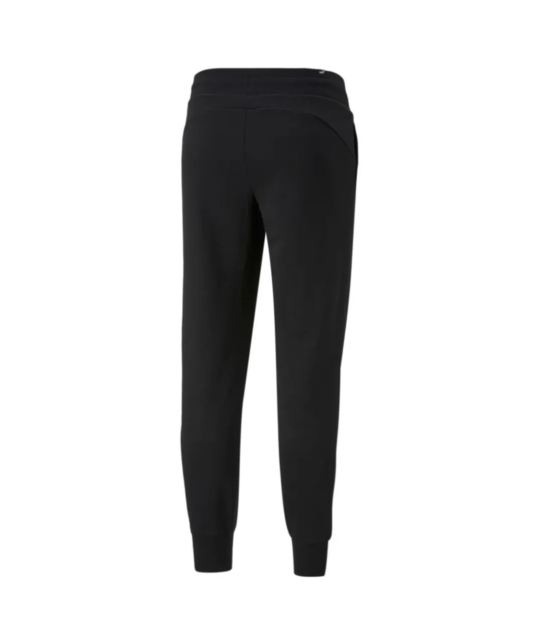 Puma Womens Essentials Full-Length Closed Sweatpants Jogging Bottoms - Black Cotton