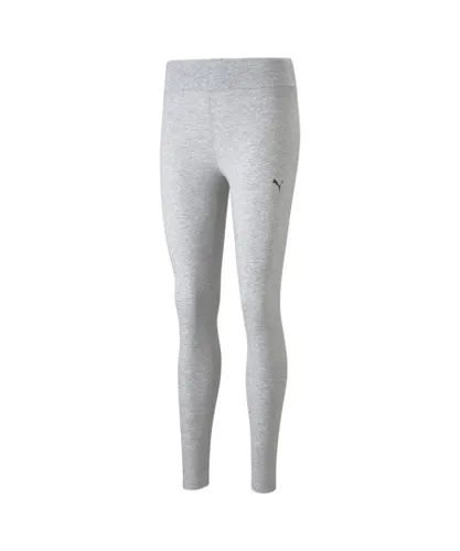 Puma Womens Essentials Leggings - Grey Cotton