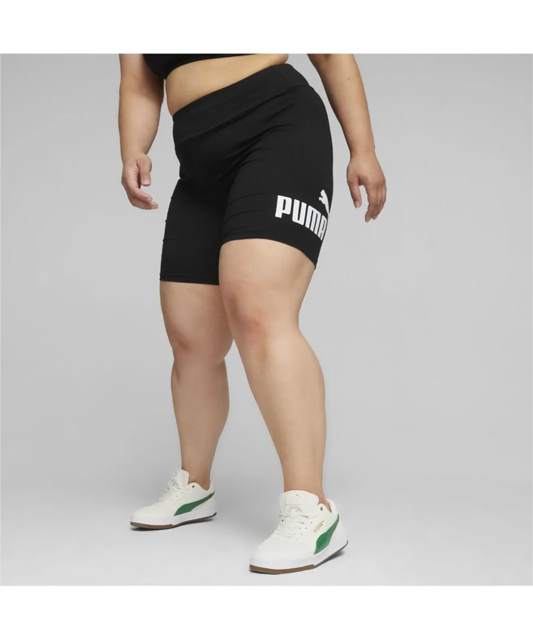 Puma Womens Essentials Logo Short Leggings - Black
