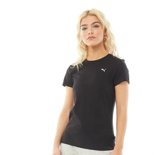 Puma Womens Essentials Logo T-Shirt Black