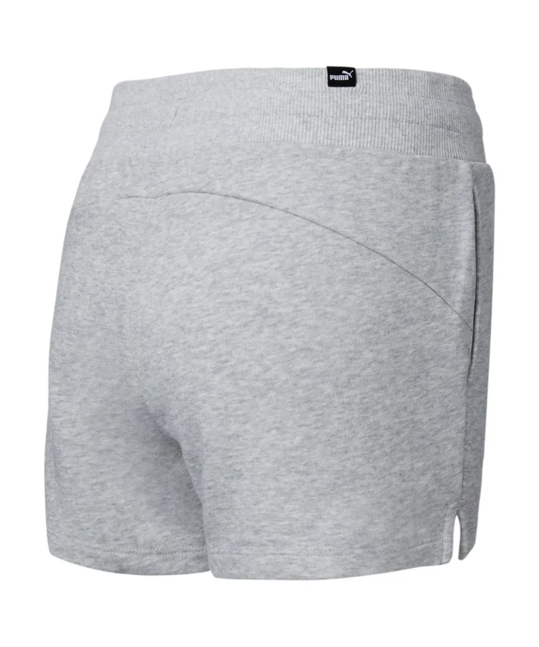 Puma Womens Essentials Sweat Shorts - Grey Cotton