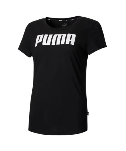 Puma Womens Essentials Tee T-Shirt - Black Cotton