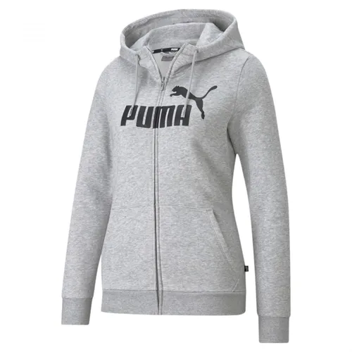 PUMA Women's Logo Full-zip Hoodie Fl Sweat