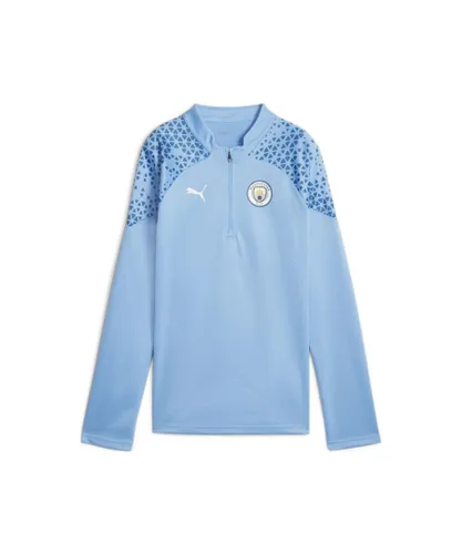 Puma Womens Manchester City Long Sleeve Training Top - Blue