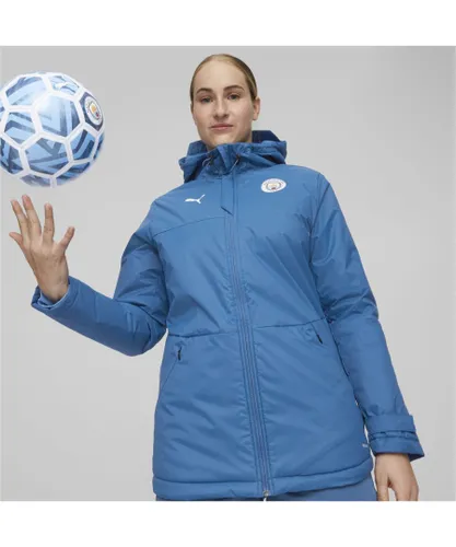 Puma Womens Manchester City Winter Jacket - Blue