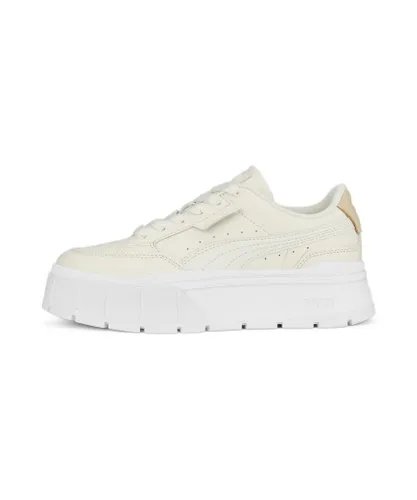 Puma Womens Mayze Stack Soft Sneakers - White