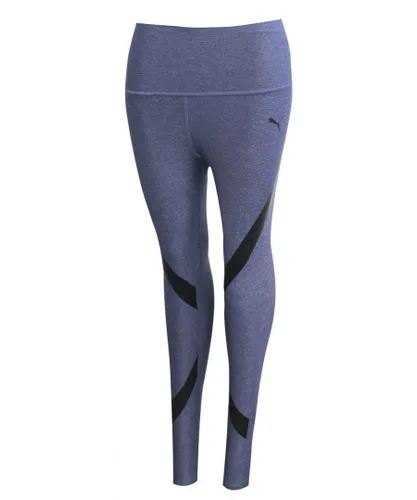Puma Womens Power Shape Graphic Leggings Fitness Gym Tight Blue 513096 03 A76B Textile