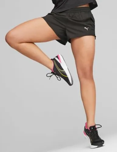 Puma Womens Run Favourite Velocity 3'' Running Shorts - Black, Black,Light Green
