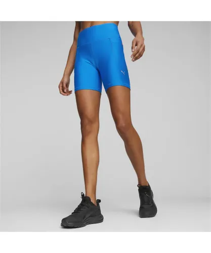 Puma Womens RUN ULTRAFORM Tight Training Shorts - Blue Polyester Recycled