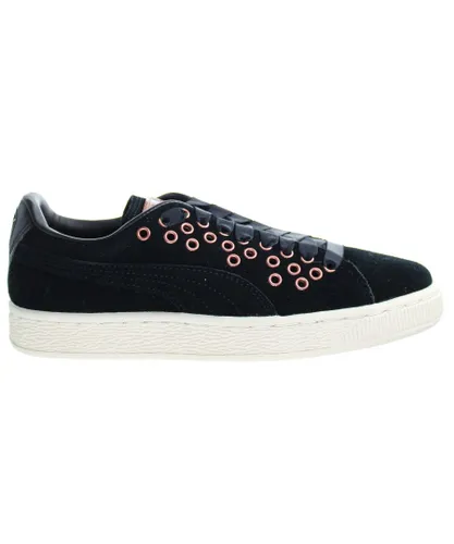 Puma Womens Suede Xl Lace Trainers - Black Leather