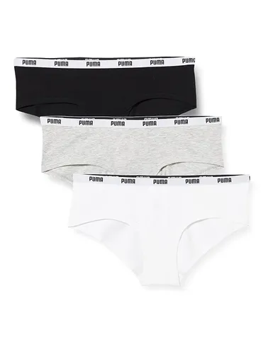 PUMA Women's Underwear-Hipster (3-Pack) Panties