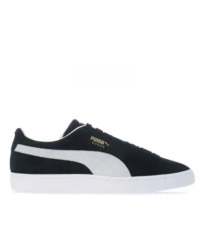 Puma Womens Unisex Suede VTG Trainers Sports Shoes - Black/White Leather