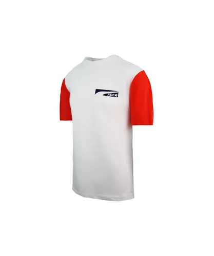 Puma Womens x Ader Tee Short Sleeve Crew Neck White Orange Mens T-Shirt 576950 02 Cotton