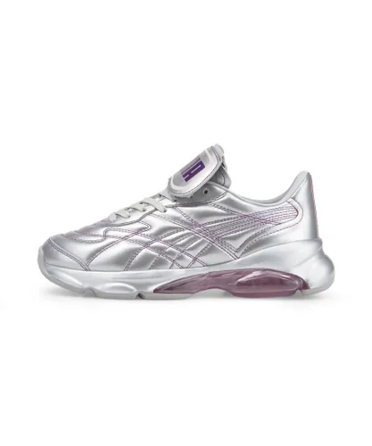 Puma Womens x DUA LIPA Cell Dome King ML Trainers Sports Shoes - Silver Leather (archived)