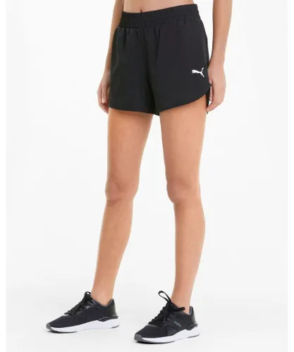Puma Womenss Dry Cell Performance Woven Shorts in Black