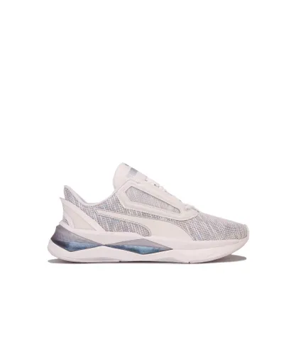 Puma Womenss LQDCELL Shatter XT Luster Trainers in White Textile