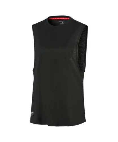 Puma x Adriana Lima Loose Fit Tank Top Womens Vest Black 519145 03 Cotton