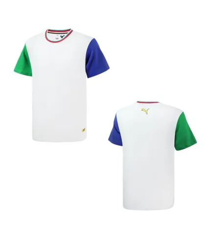 Puma x Chinatown Market Colourblock Tee Mens Casual T-Shirt 596165 02 - White