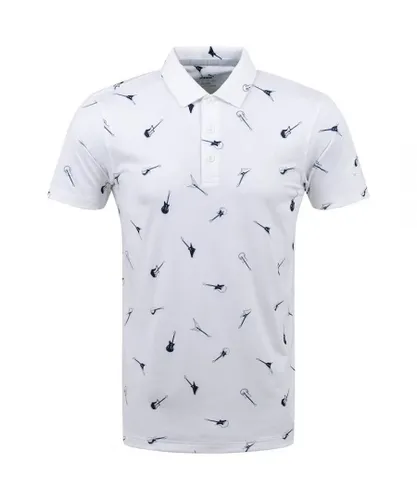 Puma x Cloudspun Mens White/Navy Golf Polo Shirt