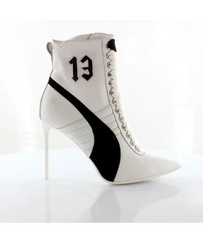 Puma x Fenty Black High Heeled Shoes - Womens - White Leather