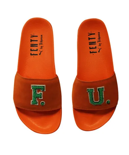 Puma x Fenty FU Orange Sliders - Womens
