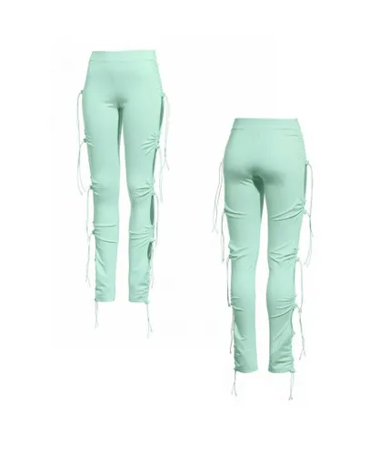 Puma x Fenty Turquoise Leggings - Womens - Green Textile
