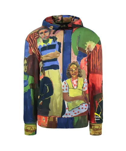 Puma x KidSuper Studios Long Sleeve Pullover Mens Printed Hoodie 530407 02 - Multicolour Cotton