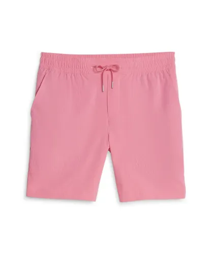 Puma x Palm Tree Mens Crew Vented Golf Shorts - Pink polyester recycled