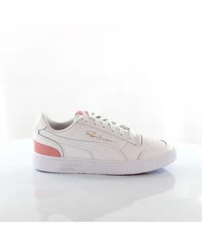 Puma x Ralph Sampson Lo White Leather Low Lace Up Mens Trainers 370846 06